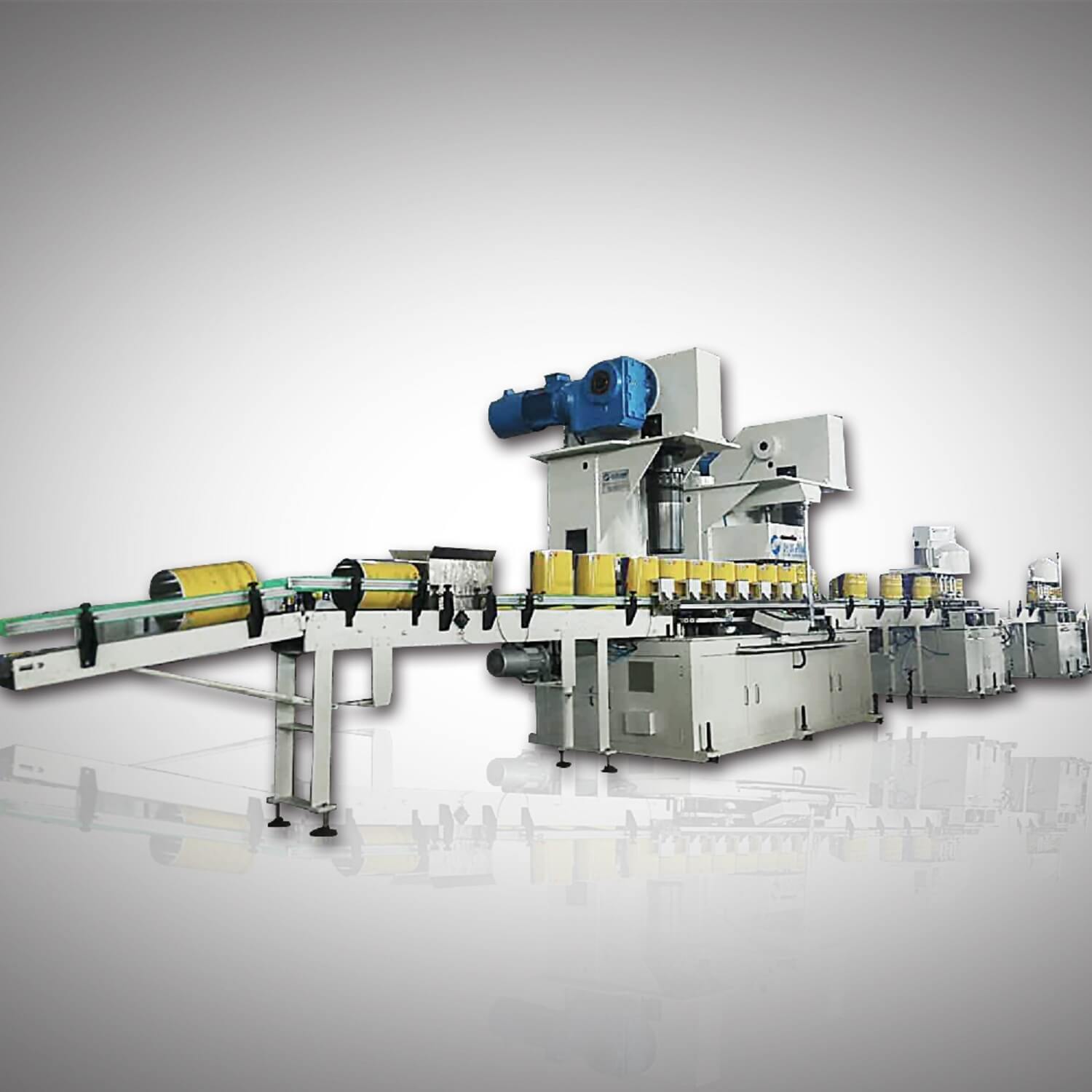 Полностью автоматическая машина для объединения корпусов банок